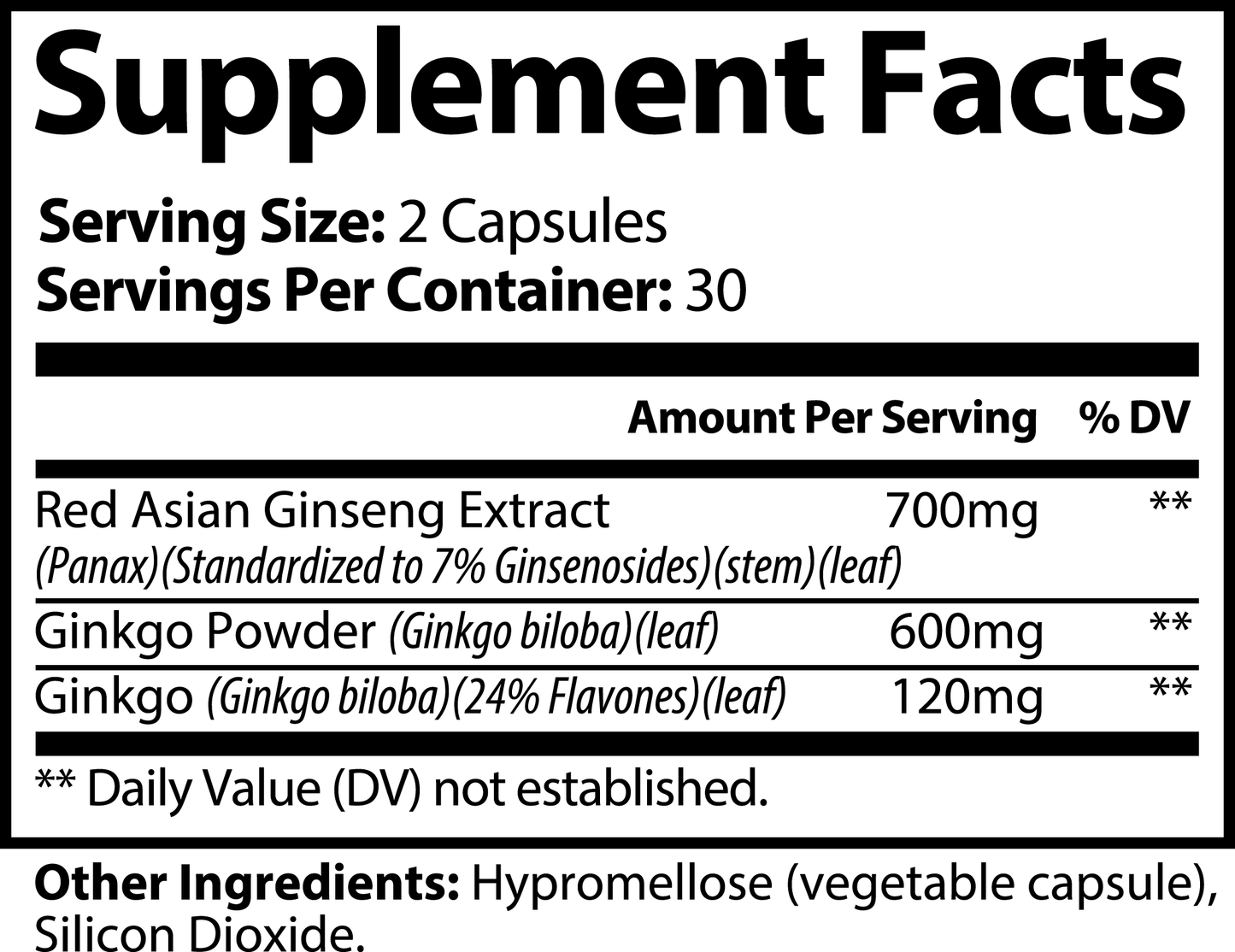 Focus Plus Ginkgo Biloba